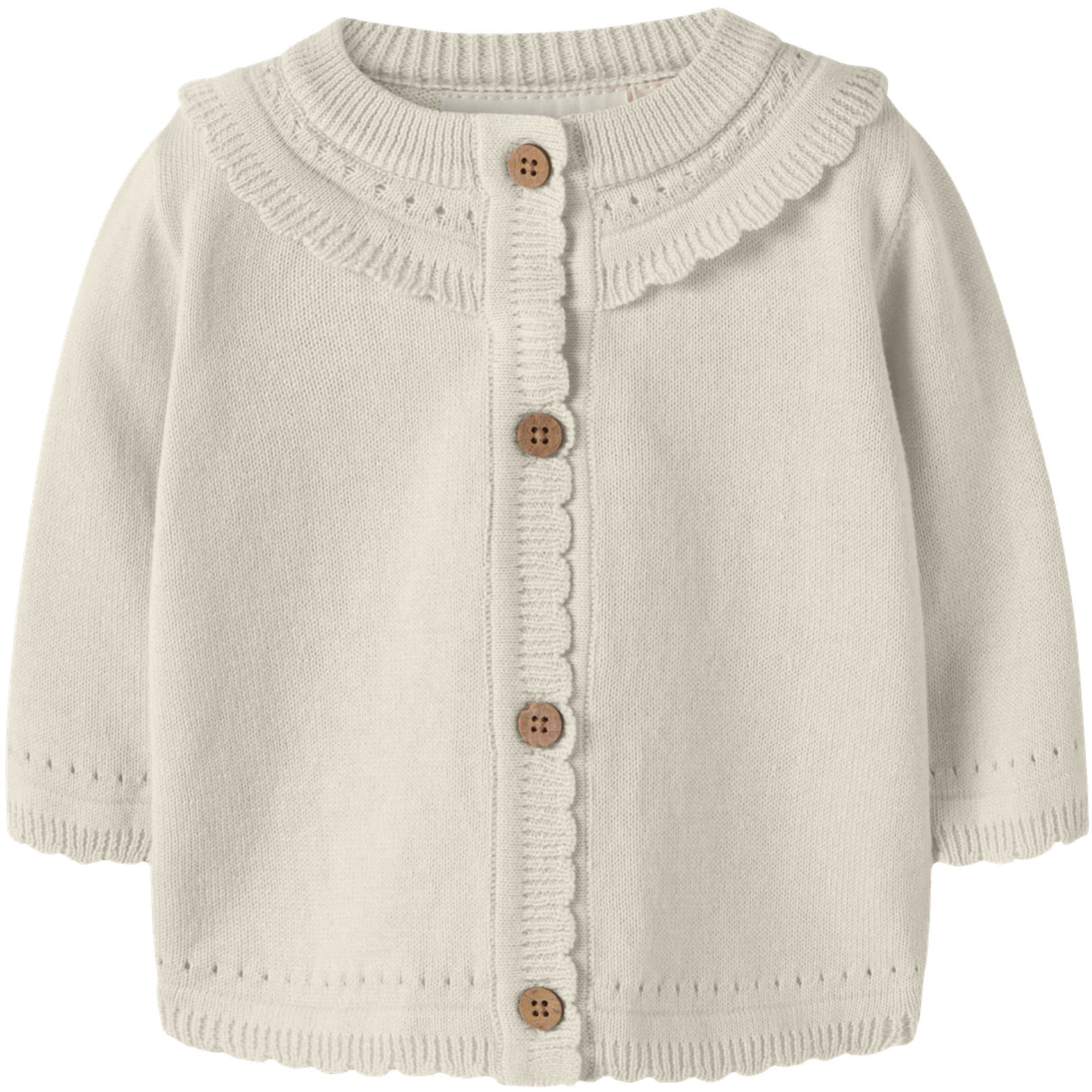 Lil'Atelier Coconut Milk Nbfhao Ls Knit Card Lil