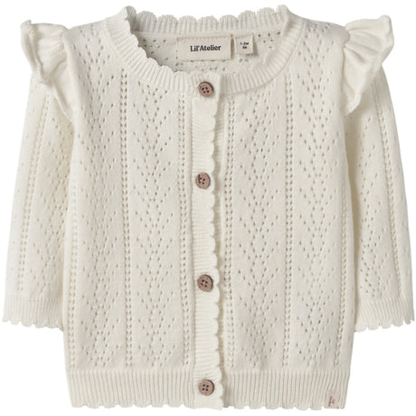 Lil'Atelier Coconut Milk Nbfjela Ls Knit Card Lil