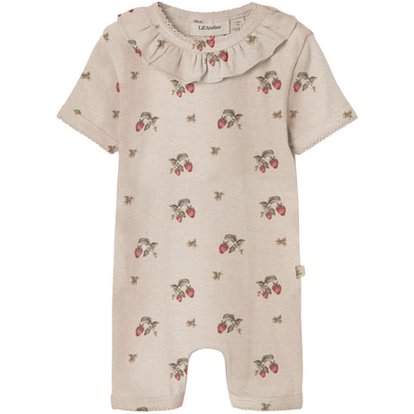 Lil'Atelier Morganite Strawberry Nbfgayo Sik Ss Sunsuit Lil