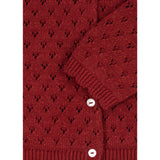 Konges Sløjd Red Dahlia Holiday Knit Cardigan