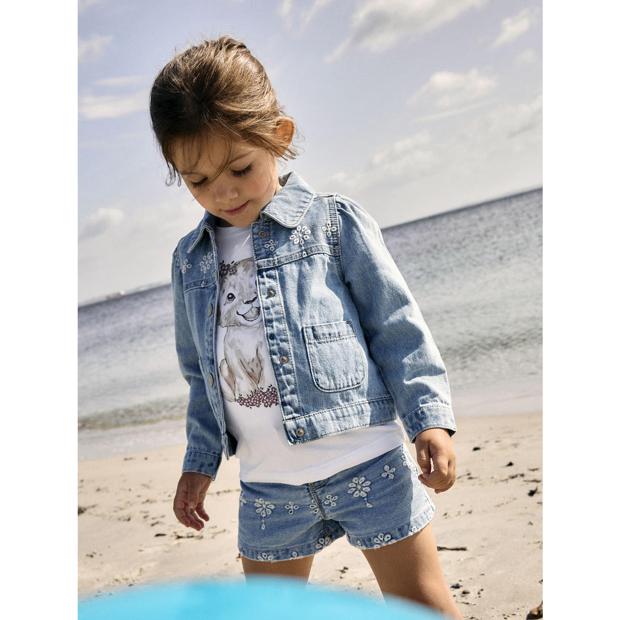 Name It Light Blue Denim Anglaise Nmfharper Dnm Anglaise Jacket 1026-Ov H