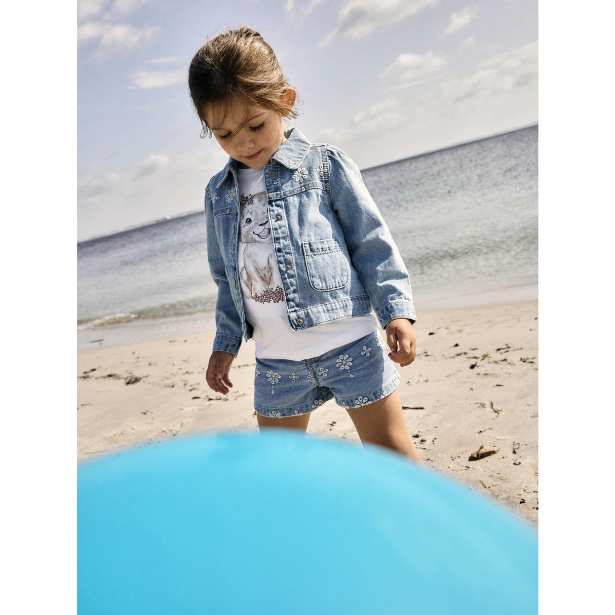 Name It Light Blue Denim Anglaise Nmfharper Dnm Anglaise Jacket 1026-Ov H