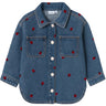 Name It Medium Blue Denim Lady Bug Nmfnina Emb Denim Jacket 3285-Za D