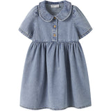 Name It Medium Blue Denim Nmfpoppy Dnm Dress 5011-Ov H