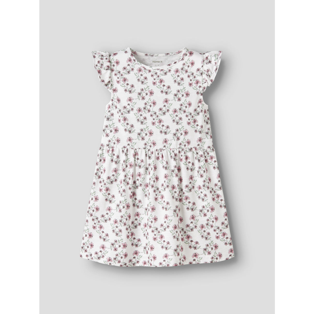 Name It Bright White Nmfhailedo Cap Sl Dress