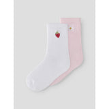 Name It Cradle Pink Bright White Nmfjuliso 2P Socks