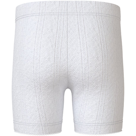 Name It Bright White Nmfjudy Slim Biker Shorts