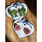 Konges Sløjd Cherry 2 Pack Heart Hair Clips