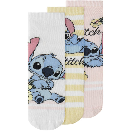 Name It Cradle Pink Nmfandi Stitch 3P Socks Wdi