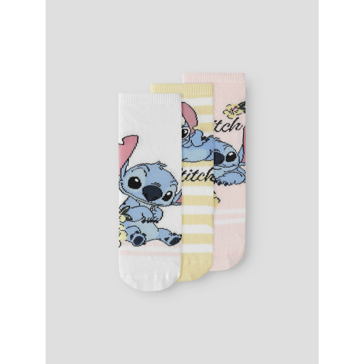 Name It Cradle Pink Nmfandi Stitch 3P Socks Wdi
