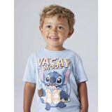 Name It Blue Fog Nmmantonio Stitch Ss Nreg Top Wdi