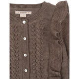 Konges Sløjd Bunny Brown Melange Fiol Frill Cardigan