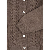 Konges Sløjd Bunny Brown Melange Fiol Frill Cardigan