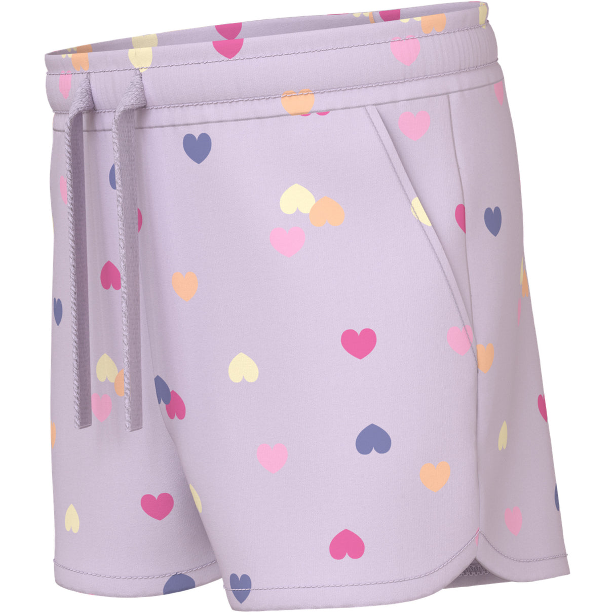 Name It Lavender Fog Colorful Hearts Nmfvigga Shorts F1 Noos