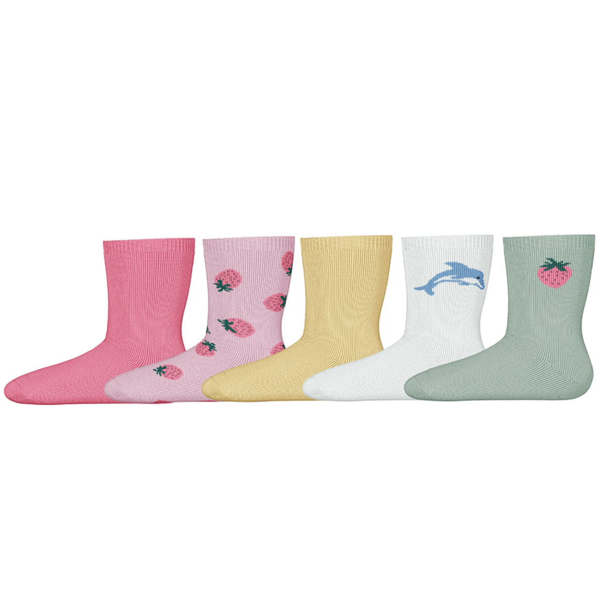 Name It Pink Drink Nmfvinni 5P Socks