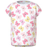 Name It Bright White Pink Butterfly Nmfvigga Capsl Top