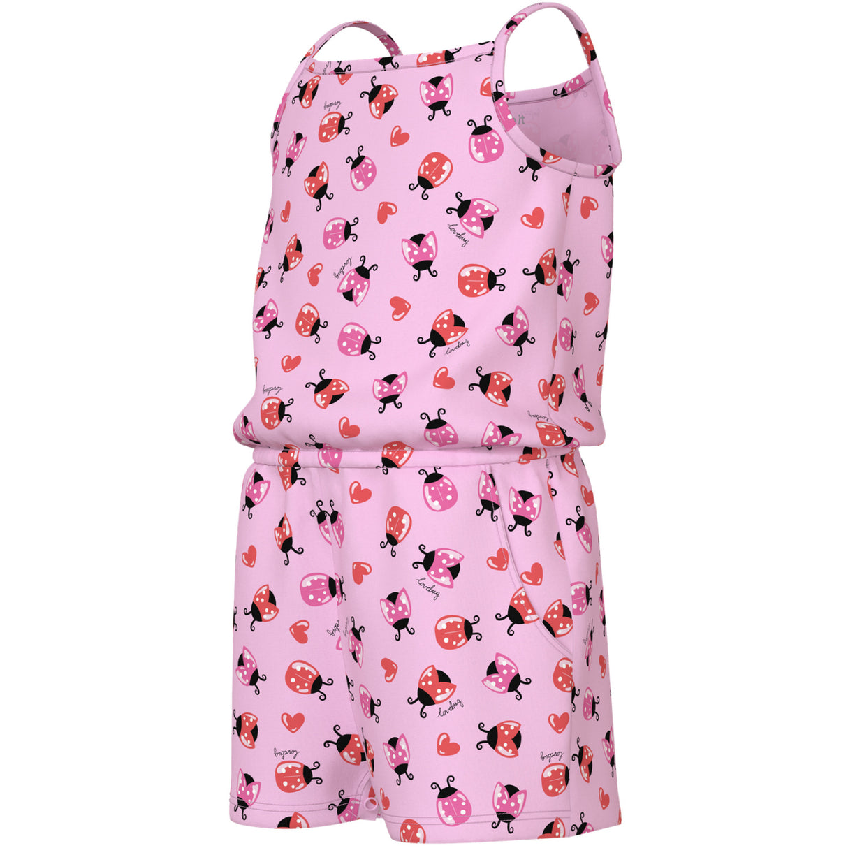 Name It Pirouette Ladybug Hearts Nmfvigga Strap Suit
