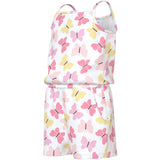 Name It Bright White Pink Butterfly Nmfvigga Strap Suit