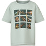 Name It Pale Aqua Dino Squad Nmmvoto Ss Nreg Top