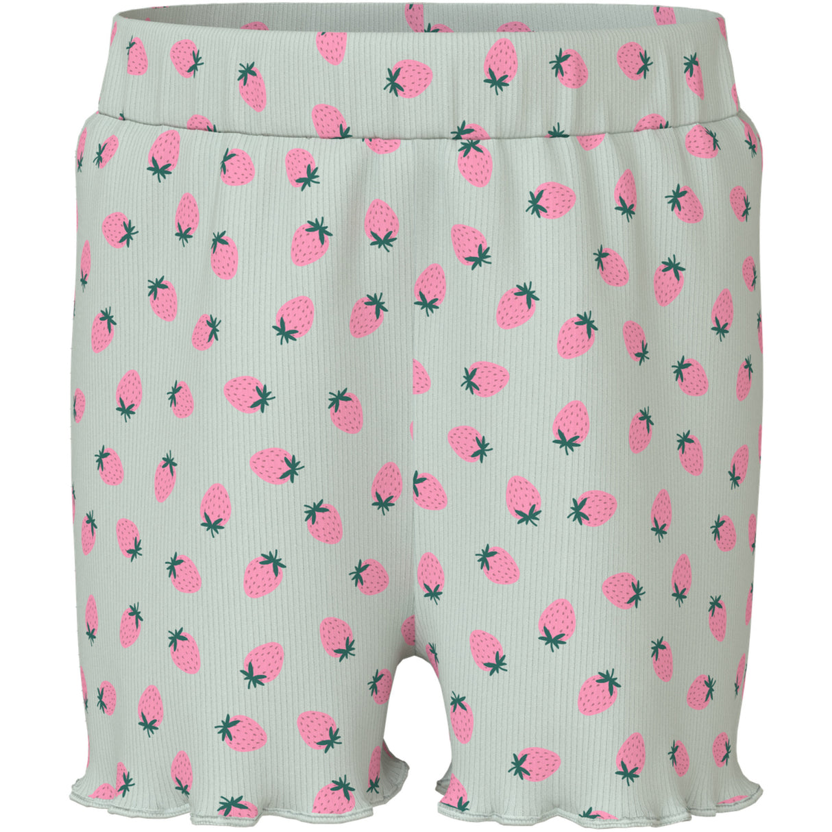 Name It Pale Aqua Strawberries Nmfvemma Aop Shorts