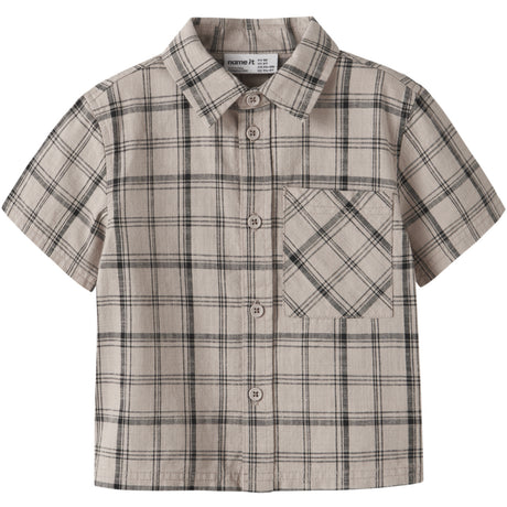 Name It Chateau Gray Check Nmmhowie Ss Nreg Shirt Box