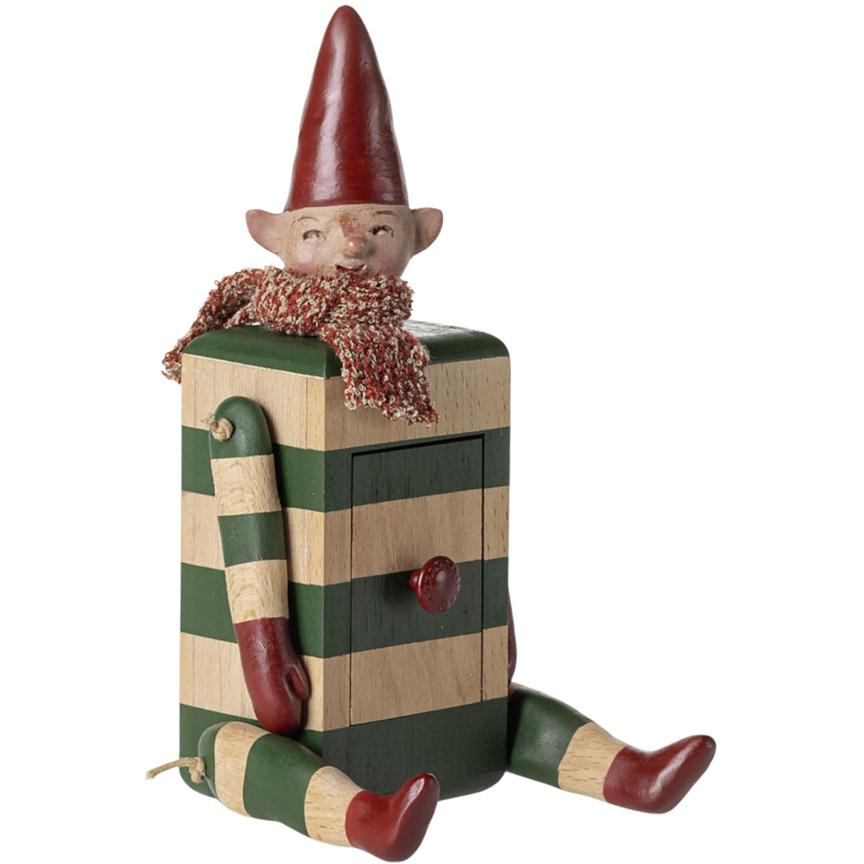Maileg Nisse Med Skuffe, Grøn