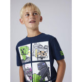 Name It Navy Blazer Nkmmykin Minecraft Ss Nreg Top Box Bfu
