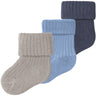 Name It Chateau Gray Nbmnobbu 3P Socks
