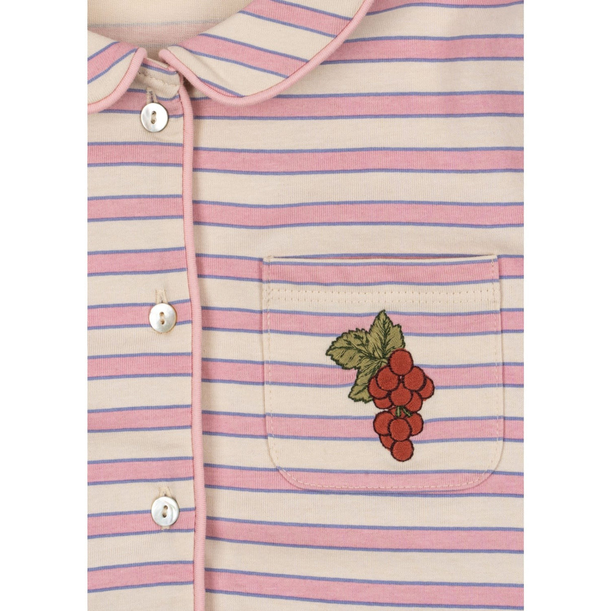 Konges Sløjd Lolly Stripe Pio Frill Set Gots