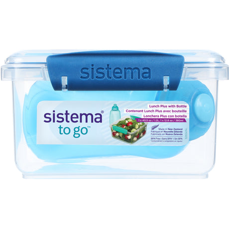 Sistema Ocean Blue 1.2L Lunch Plus Lunch Box With Itsy Bottle 380 Ml