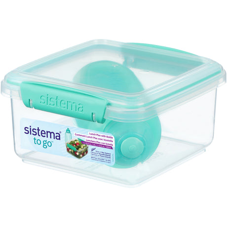 Sistema Minty Teal 1.2L Lunch Plus Lunch Box With Itsy Bottle 380 Ml