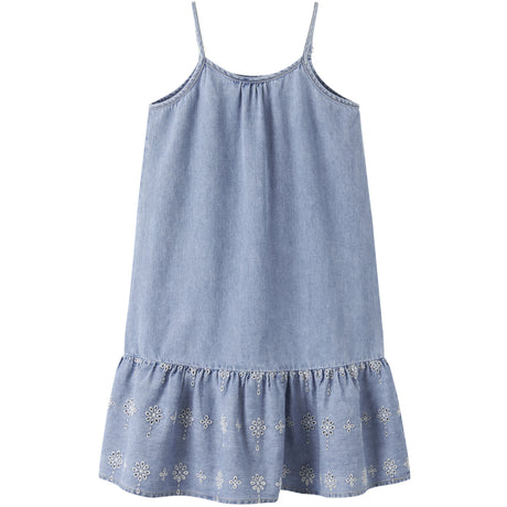 Name It Light Blue Denim Anglaise Nkfhaven Dnm Anglaise Dress 1026-Ov H