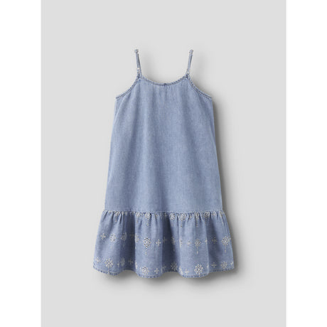Name It Light Blue Denim Anglaise Nkfhaven Dnm Anglaise Dress 1026-Ov H