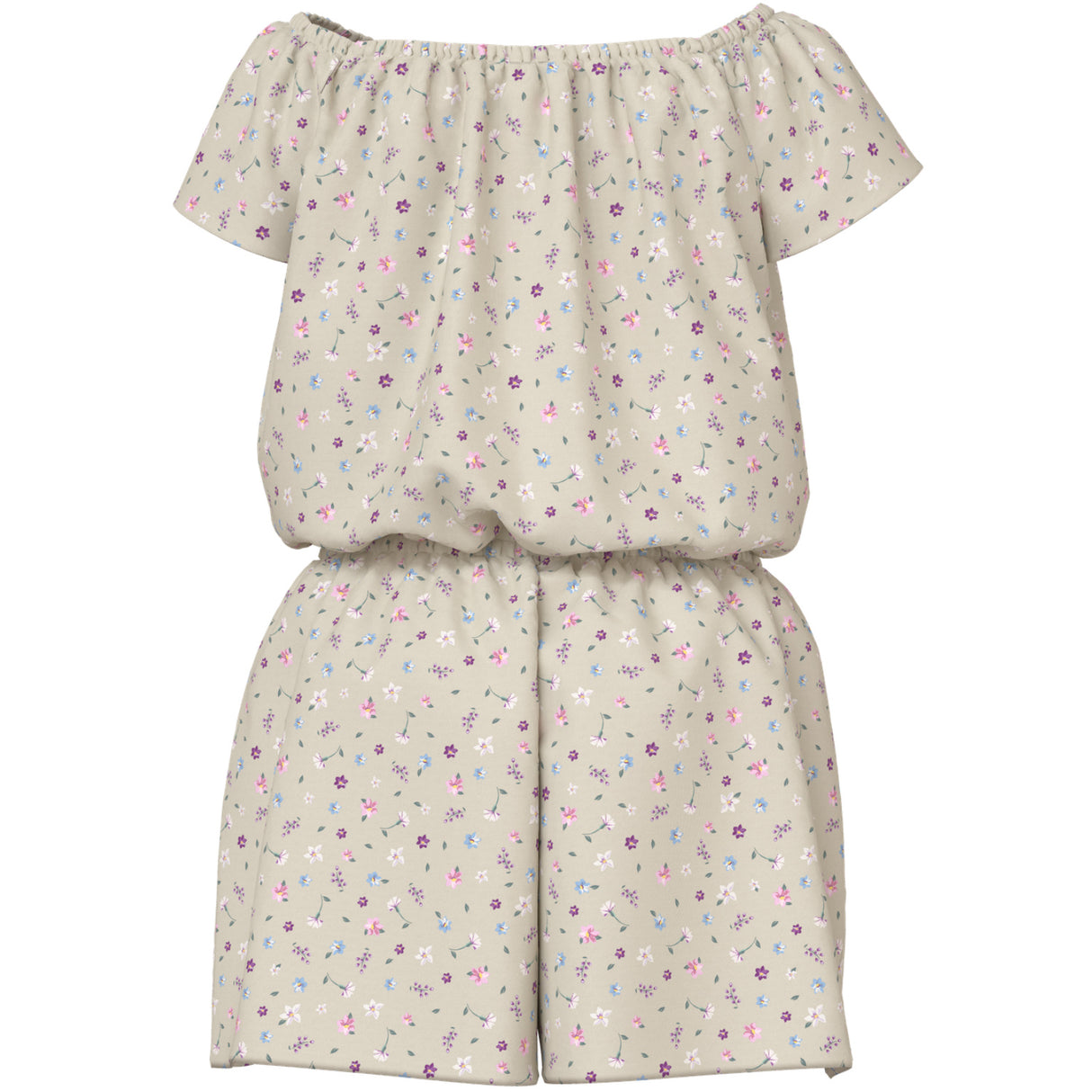 Name It Almond Milk Cute Flowers Nkfvinaya Ss Playsuit Fffff Noos