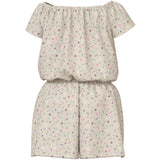Name It Almond Milk Cute Flowers Nkfvinaya Ss Playsuit Fffff Noos