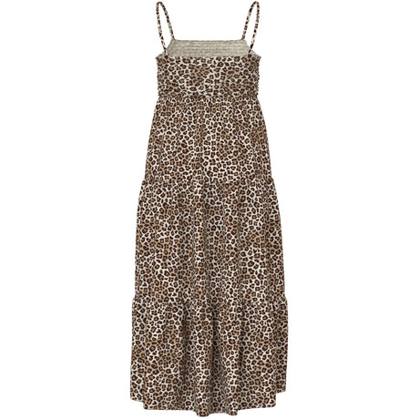 Name It Turtledove Leopard Nkfvinaya Strap Maxi Dress