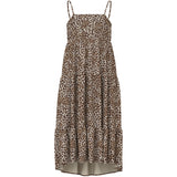 Name It Turtledove Leopard Nkfvinaya Strap Maxi Dress