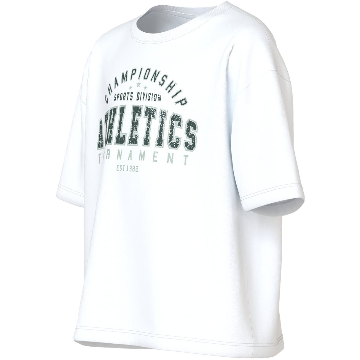 Name It Bright White Championship Nkmvalix Ss Rlx Top