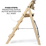 KAOS Desert Sand Klapp High Chair Recycled With KLAPP® Safety Rail & Tray Bundle