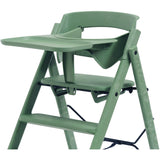 KAOS Mineral Green Klapp High Chair Recycled With KLAPP® Safety Rail & Tray Bundle