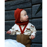 Silly Silas Acorn Brown With Maple Leaf Footed Tights Christmas Edition