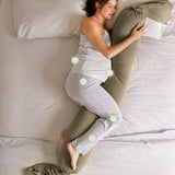 bbhugme Olive/Black Pregnancy Pillow
