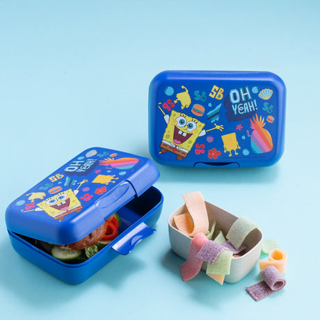Koziol Organic Space Blue Lunch Box With Separation Bowl Candy L Spongebob Squarepants