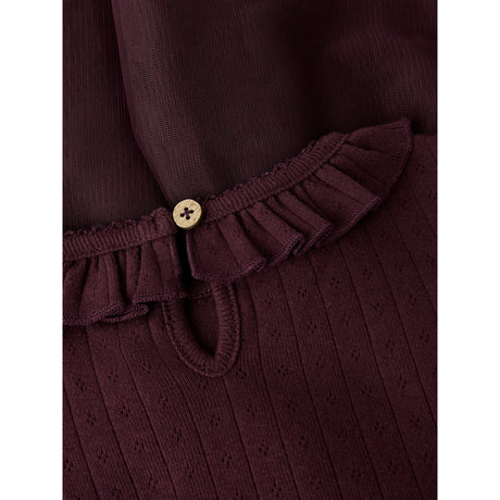 Lil'Atelier Catawba Grape Nmfsolange Ls Tulle Dress Lil