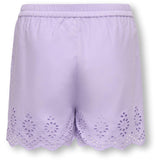kids ONLY Lilac Breeze Koglou Life Emb Shorts Wvn