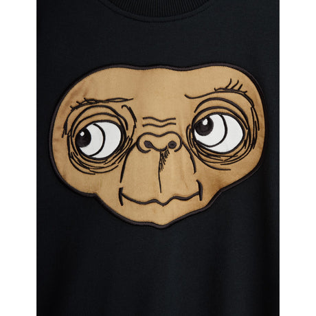 Mini Rodini Black E.T Application Sweatshirt