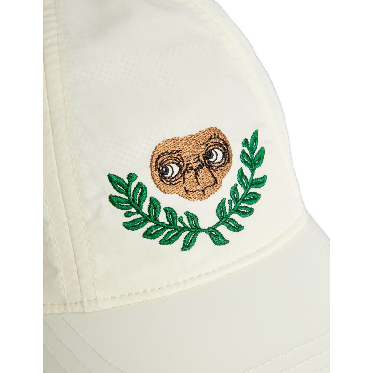 Mini Rodini Off-white E.T Emb Nylon Pocket Cap