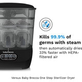 Baby Brezza Black Sterilizer Dryer Advanced