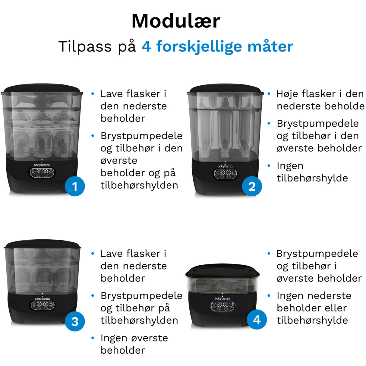 Baby Brezza Black Sterilizer Dryer Advanced