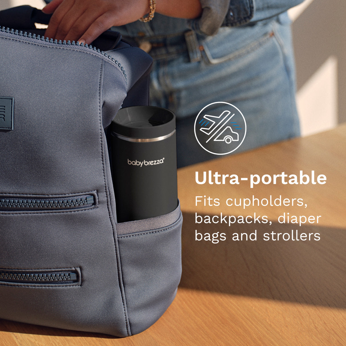 Baby Brezza Black Superfast Portable Bottle Warmer